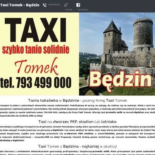 Taxi będzin 24h w Będzinie