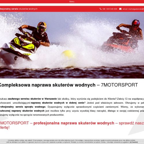 Naprawa skuterów wodnych yamaha w Łodzi