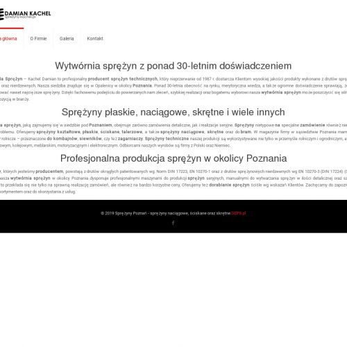 Sprężyny naciskowe producent - Poznań