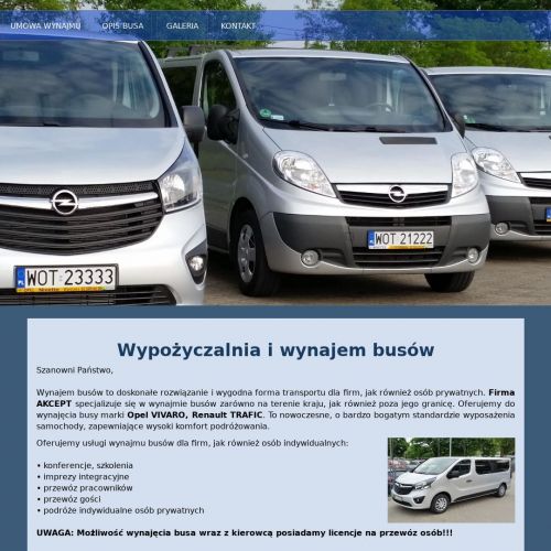 Wynajem busa na weekend - Warszawa