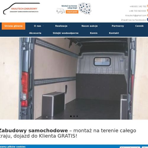 Warszawa - zabudowa samochodów dostawczych