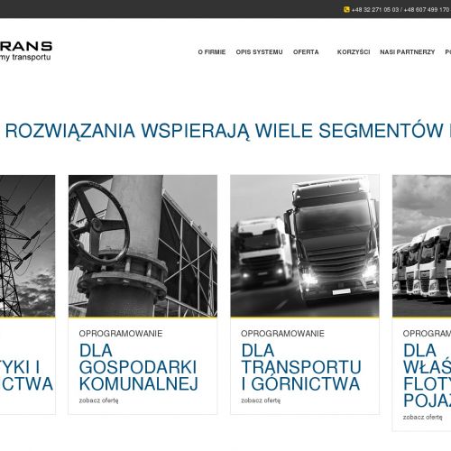 Dedykowany system informatyczny dla firm transportowych