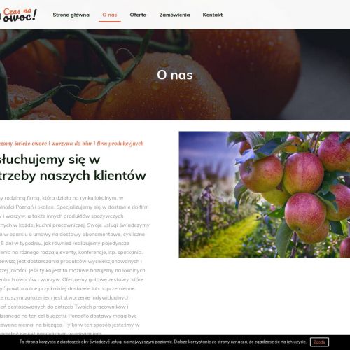 Jabłka do firmy Poznań