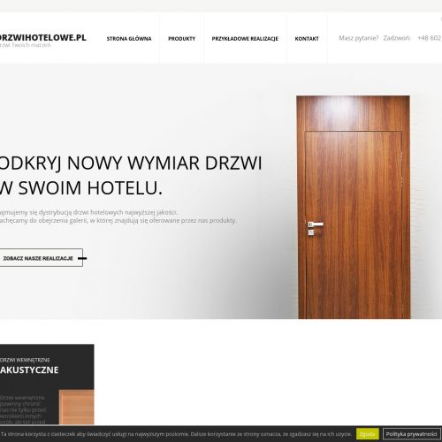 Dystrybucja drzwi hotelowych