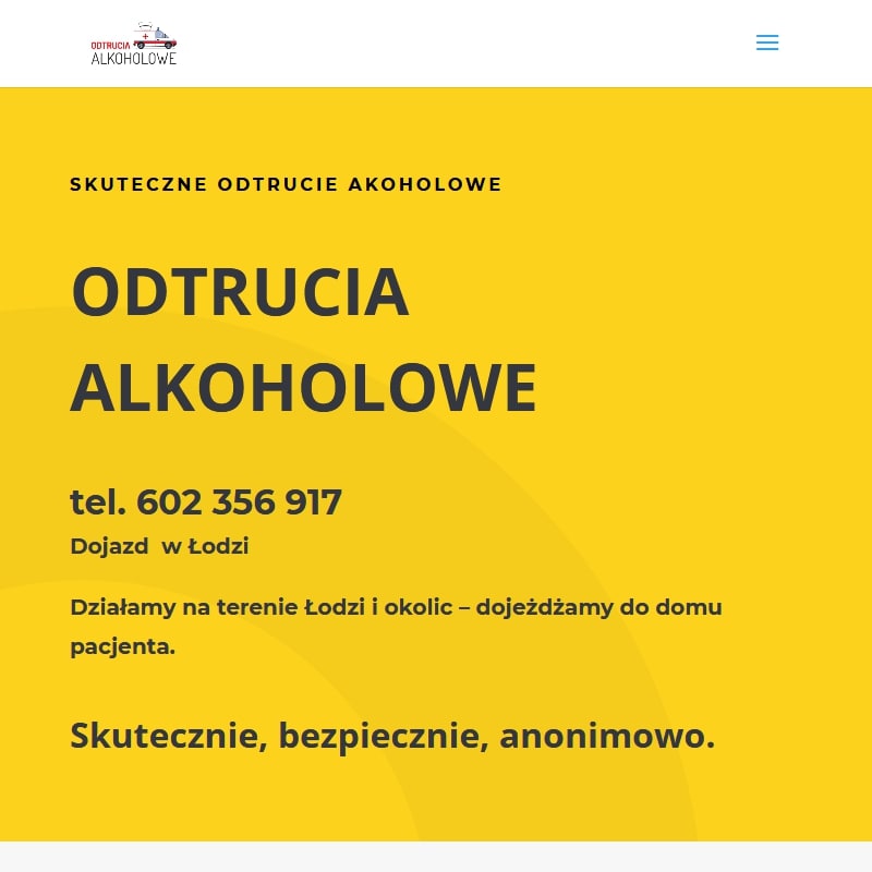 Odtrucie alkoholowe łódź - Pabianice