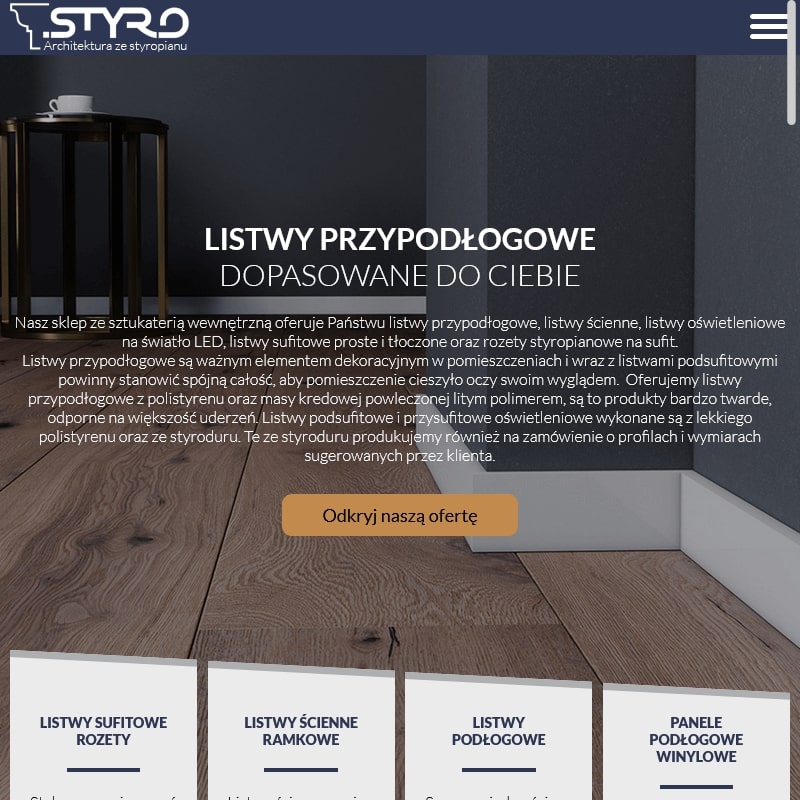 Listwy przypodłogowe do garażu