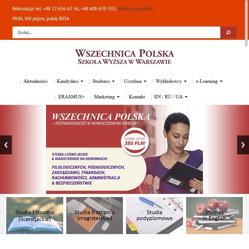 Warszawa - studia podyplomowe kierunki