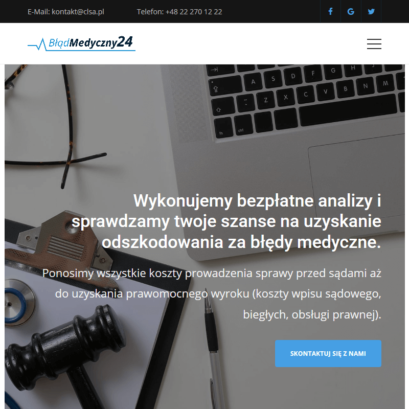 Odszkodowanie za błąd przy operacji