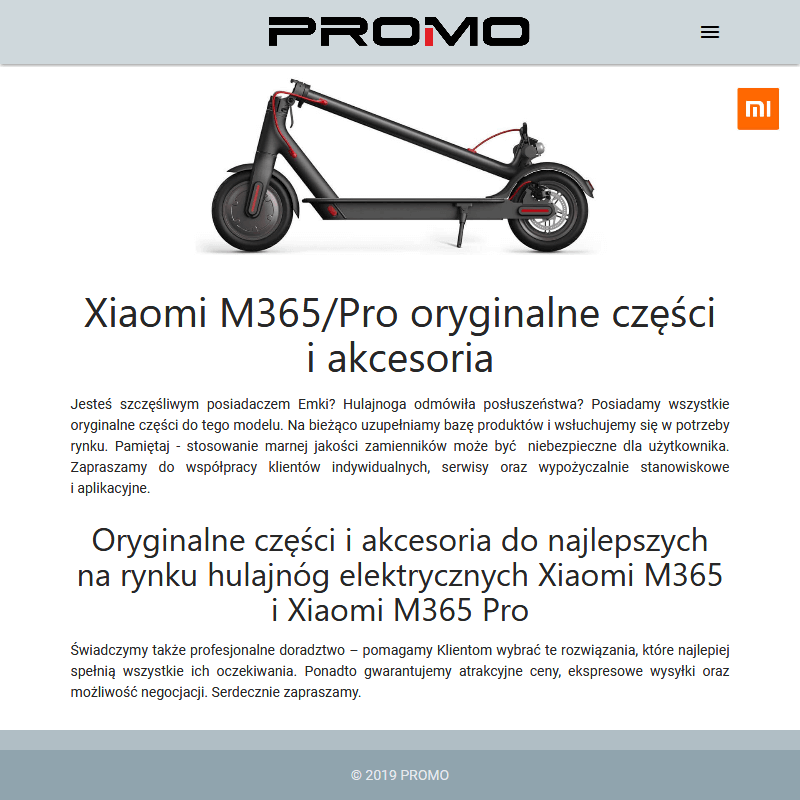 Hulajnoga xiaomi m365