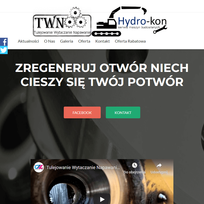 Konin - wytaczanie otworów