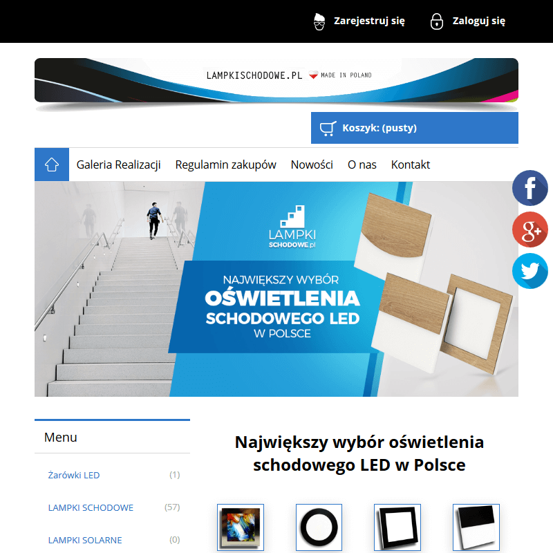 Warszawa - oświetlenie schodowe led