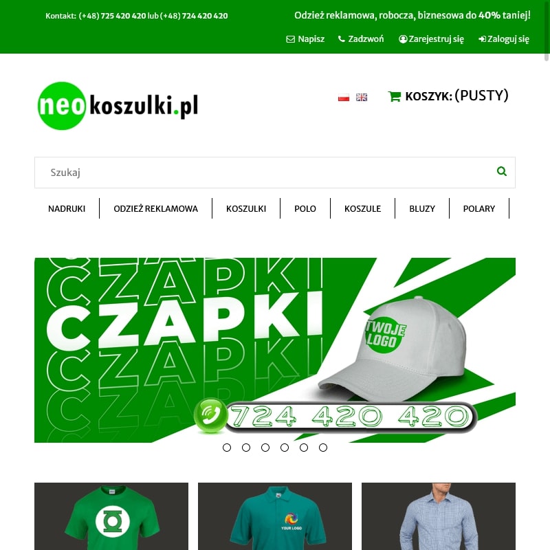 Koszulki z logotypem