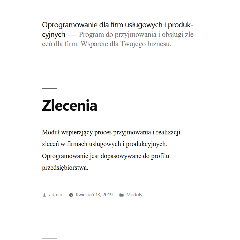 Aplikacja do tworzenia zleceń