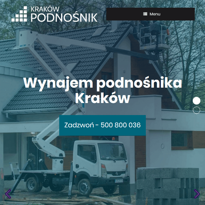 Wynajem podnośników koszowych w Krakowie