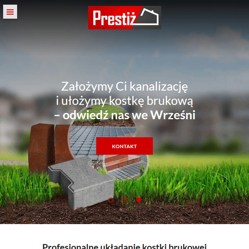 Poznań - maszynowe układanie kostki brukowej