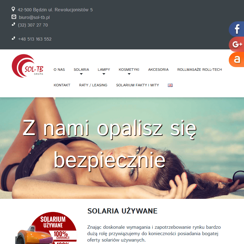 Solarium stojące w Katowicach