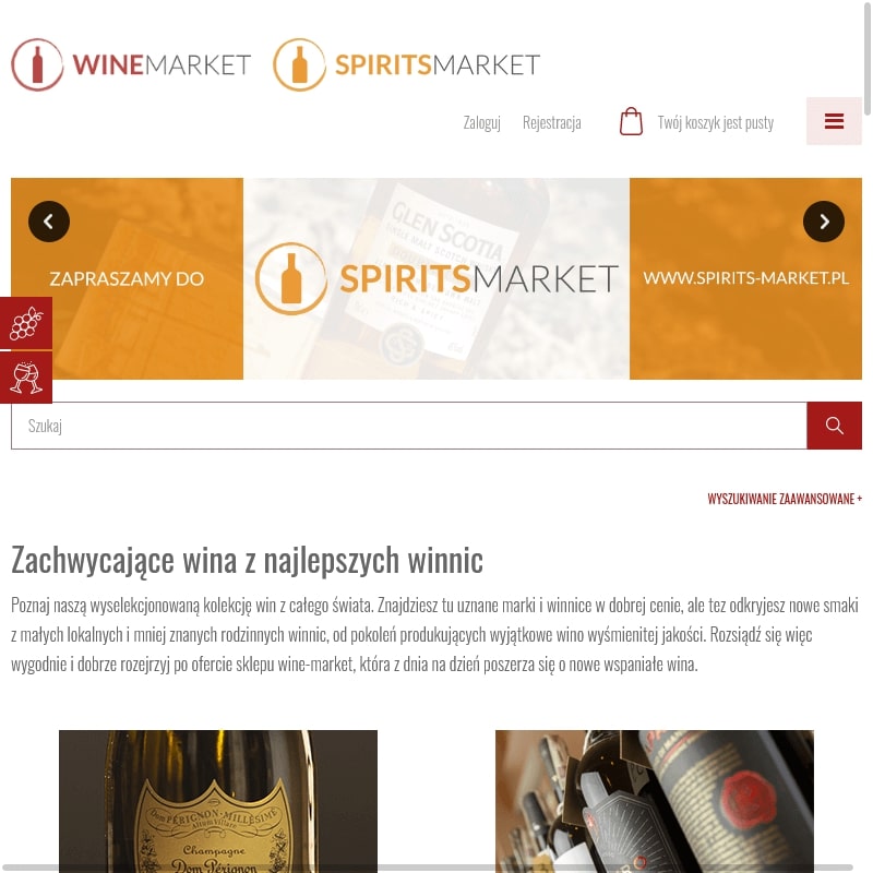 Warszawa - wino bezalkoholowe czerwone