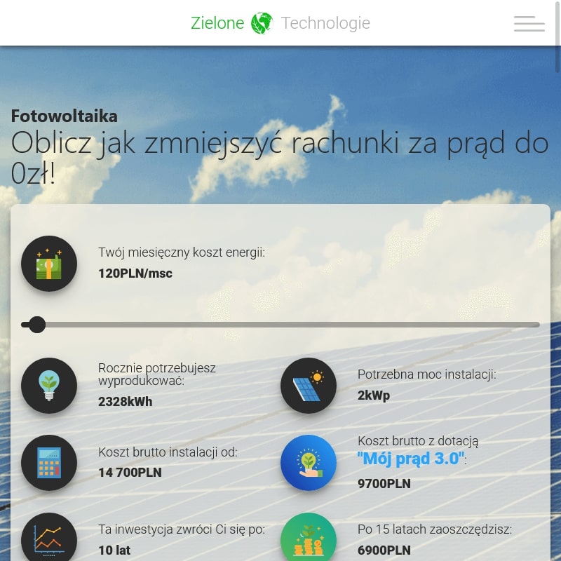 Zielona Góra - panele słoneczne